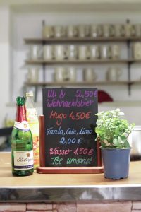 Getränkepreise des Atelier Colore Ulm Studentencafe